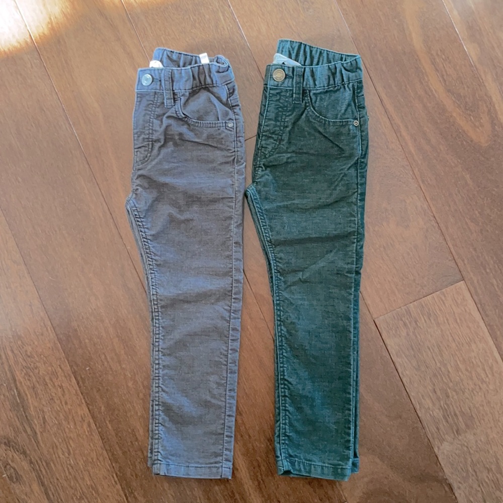 Set of 2 Skinny corduroy pants